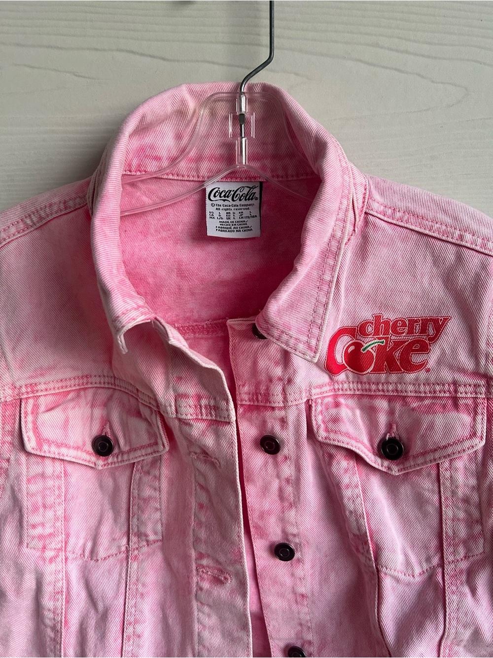Coca Cola Pink Cherry Coke Denim‎ Jacket for Kids - Picture 3 of 9